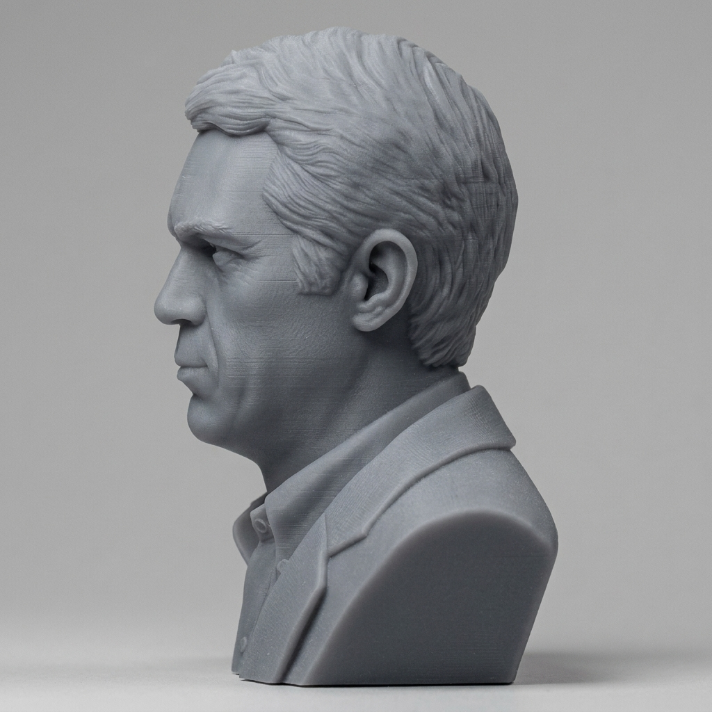 Steve McQueen 3D Printable Bust 3D Model
