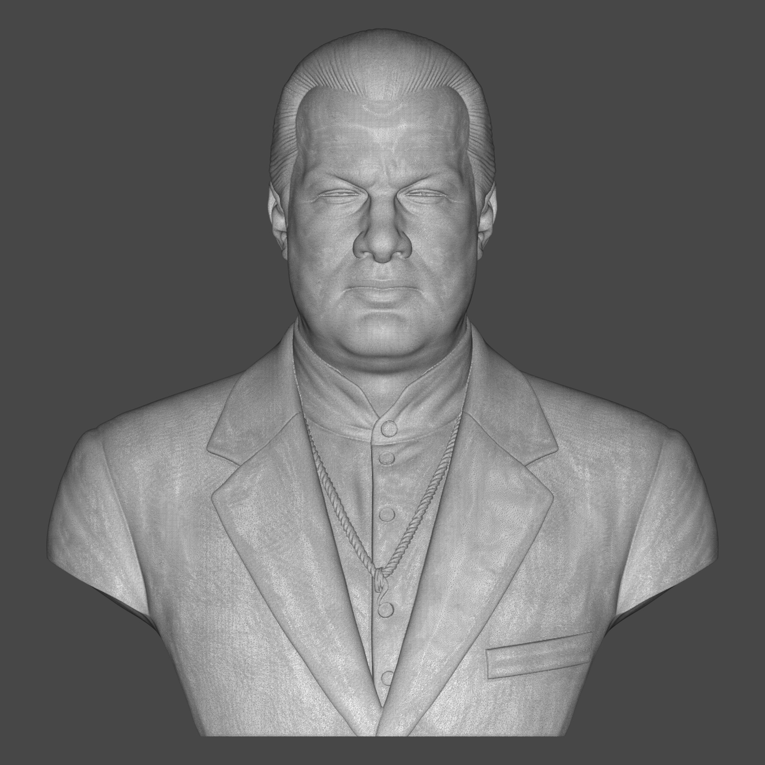 Steven Seagal Portrait Bust 3D Printable 3D Model
