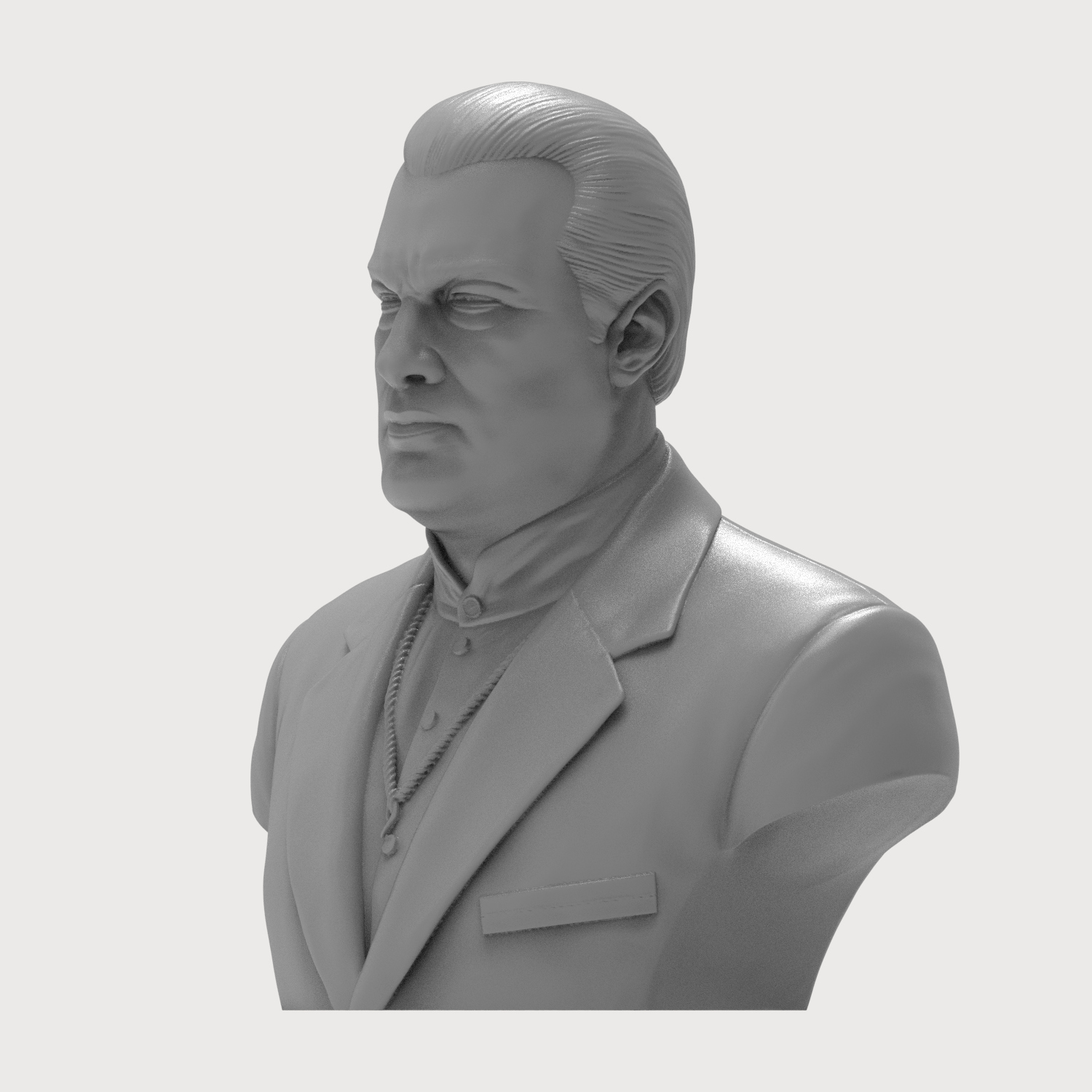 Steven Seagal Portrait Bust 3D Printable 3D Model