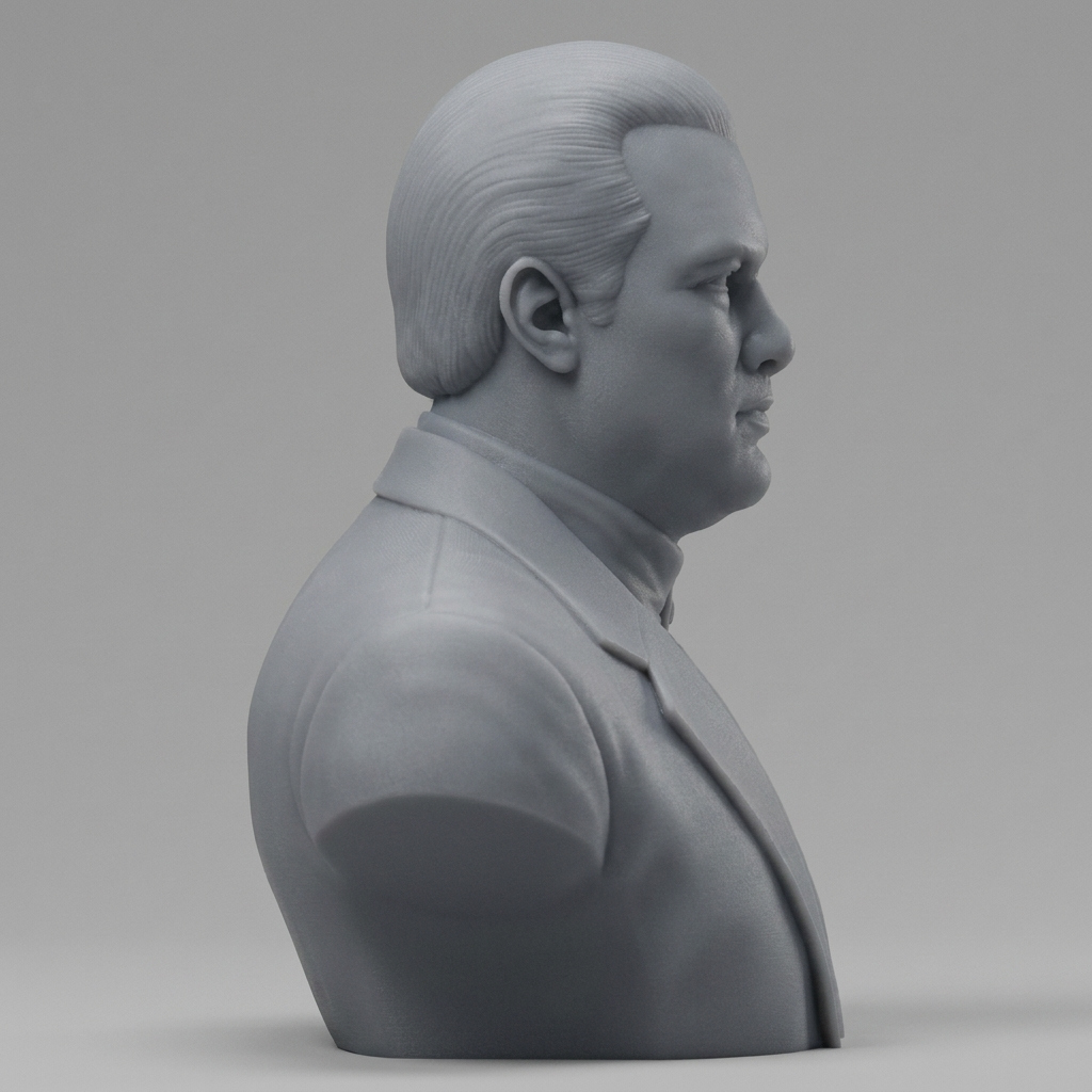 Steven Seagal Portrait Bust 3D Printable 3D Model