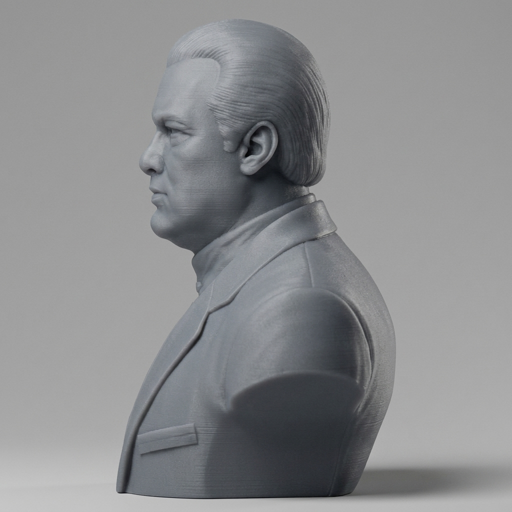 Steven Seagal Portrait Bust 3D Printable 3D Model