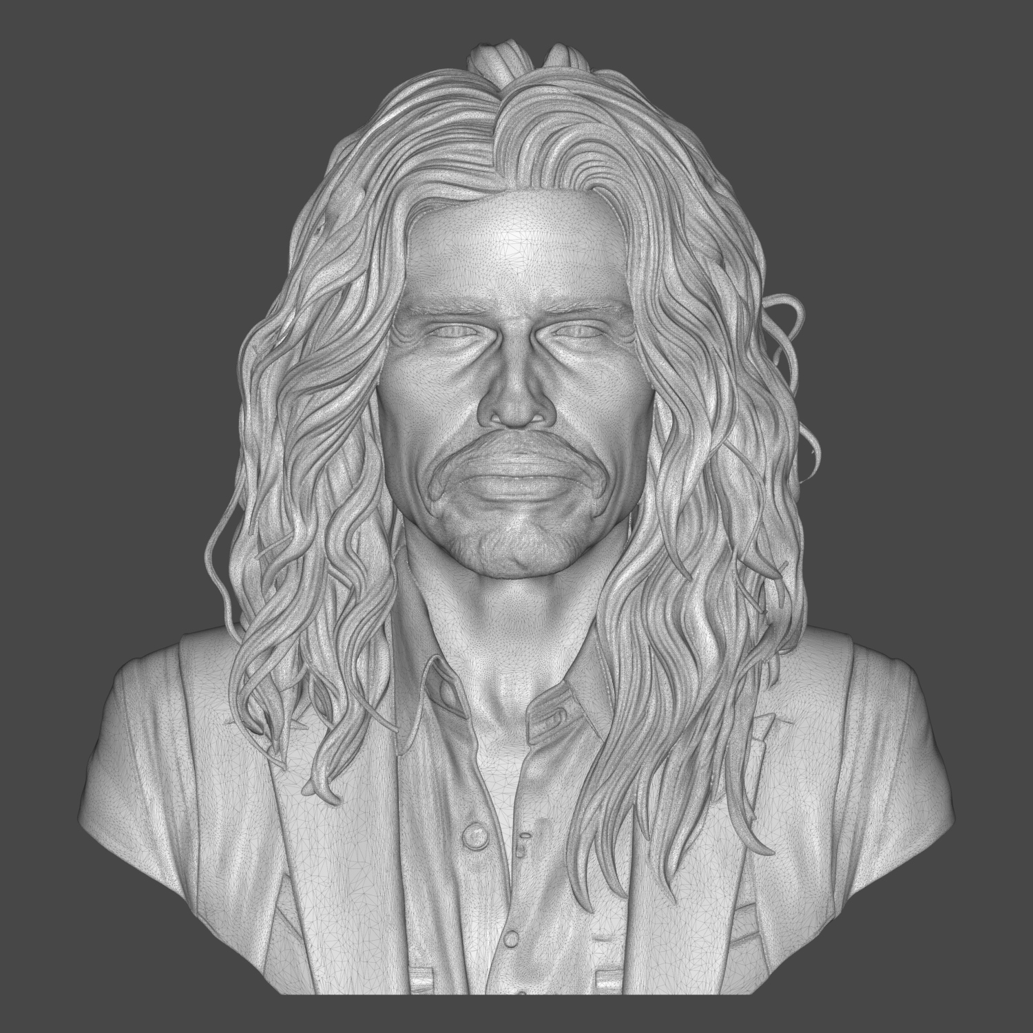 Steven Tyler 3D Printable Bust 3D Model