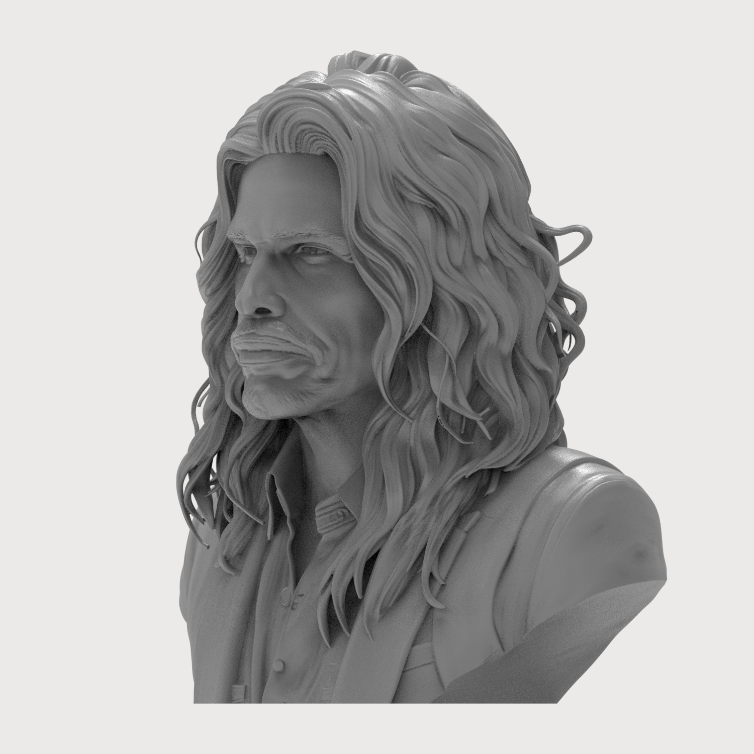 Steven Tyler 3D Printable Bust 3D Model