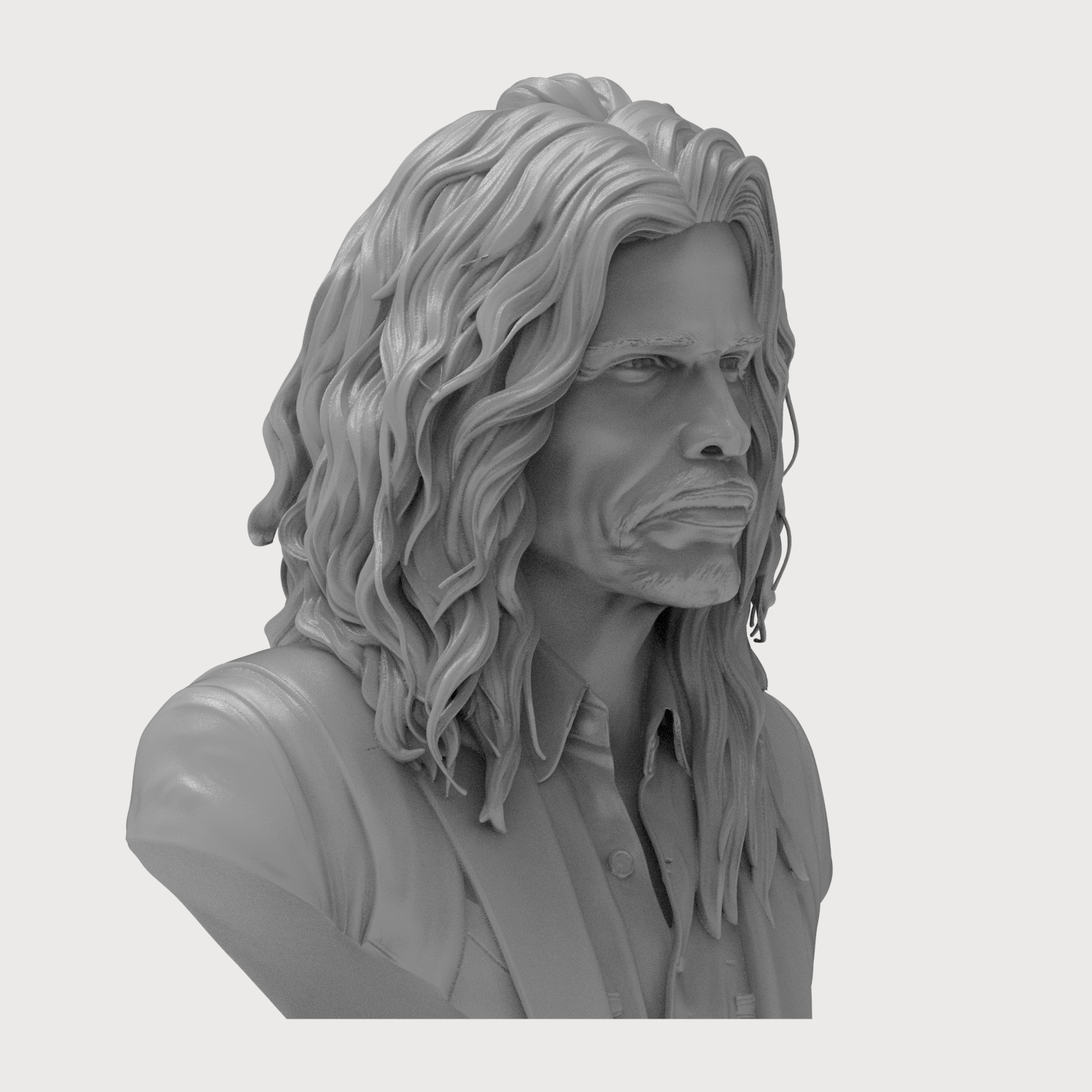 Steven Tyler 3D Printable Bust 3D Model