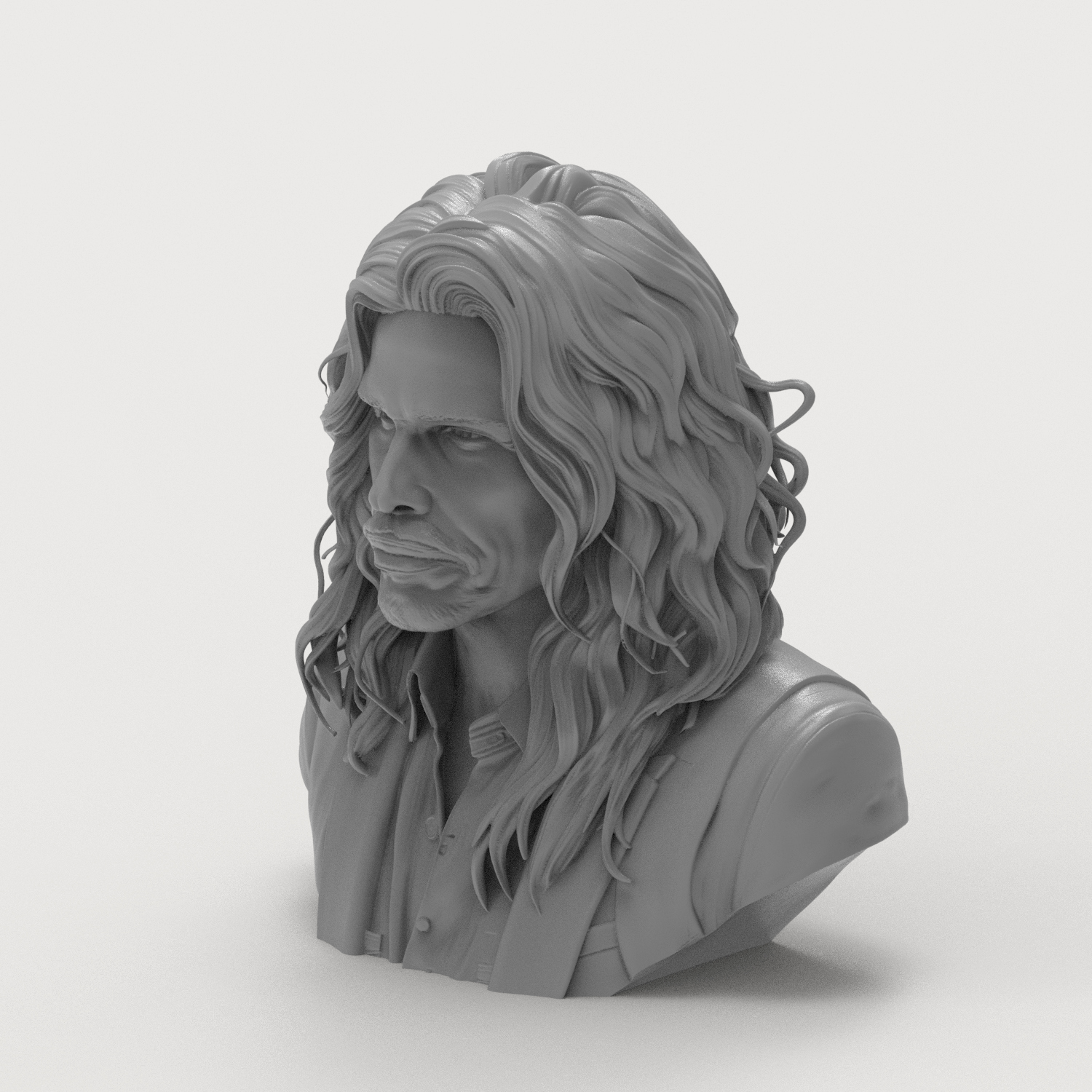 Steven Tyler 3D Printable Bust 3D Model