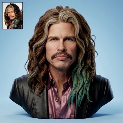 Steven Tyler 3D Printable Bust