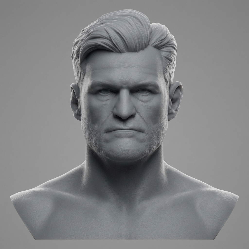 Stipe Miocic 3D Printable Bust 3D Model
