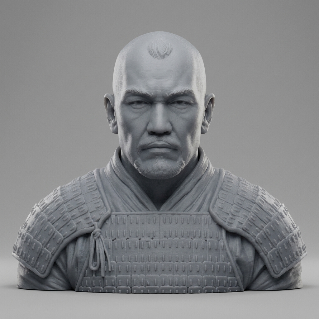 Subutai Mongol 3D Printable Bust 3D Model
