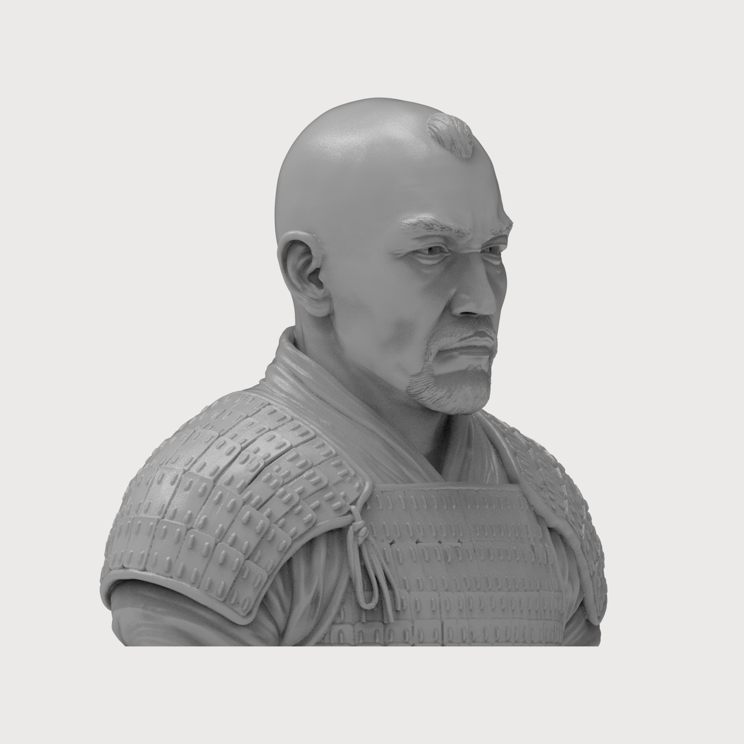 Subutai Mongol 3D Printable Bust 3D Model