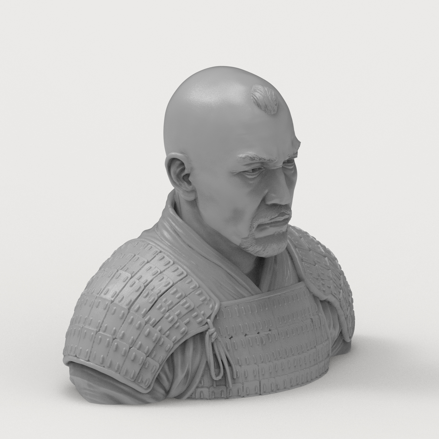 Subutai Mongol 3D Printable Bust 3D Model