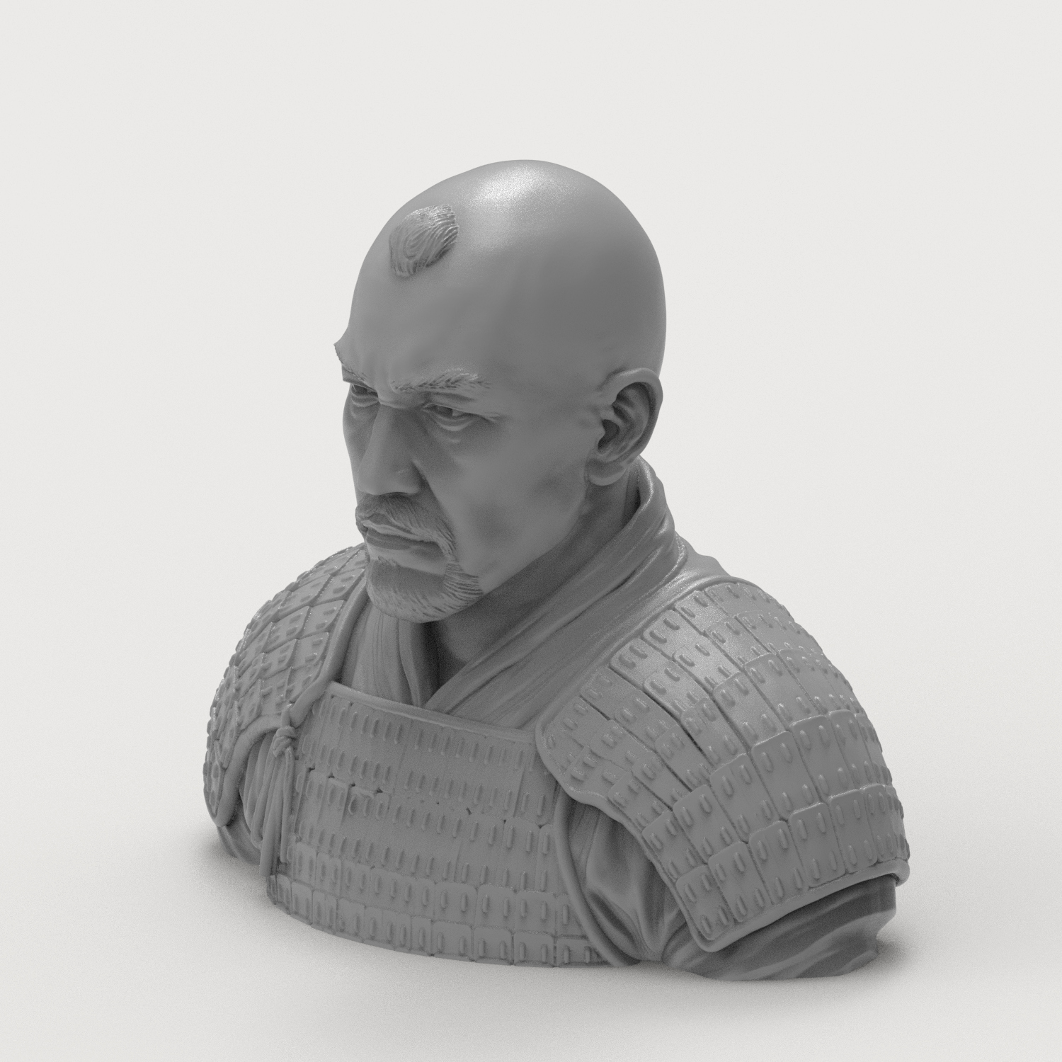 Subutai Mongol 3D Printable Bust 3D Model