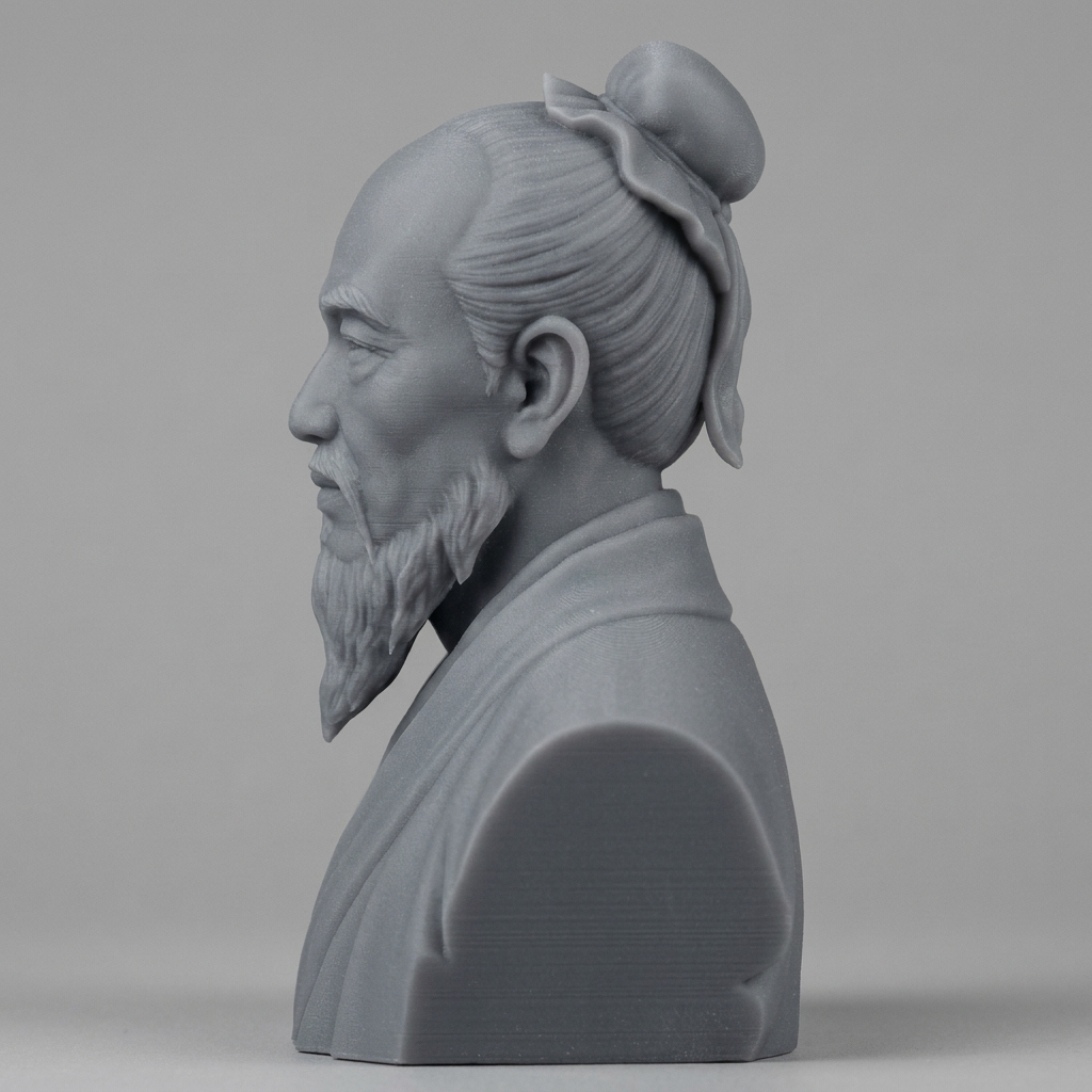 Sun Tzu 3D Printable Bust 3D Model