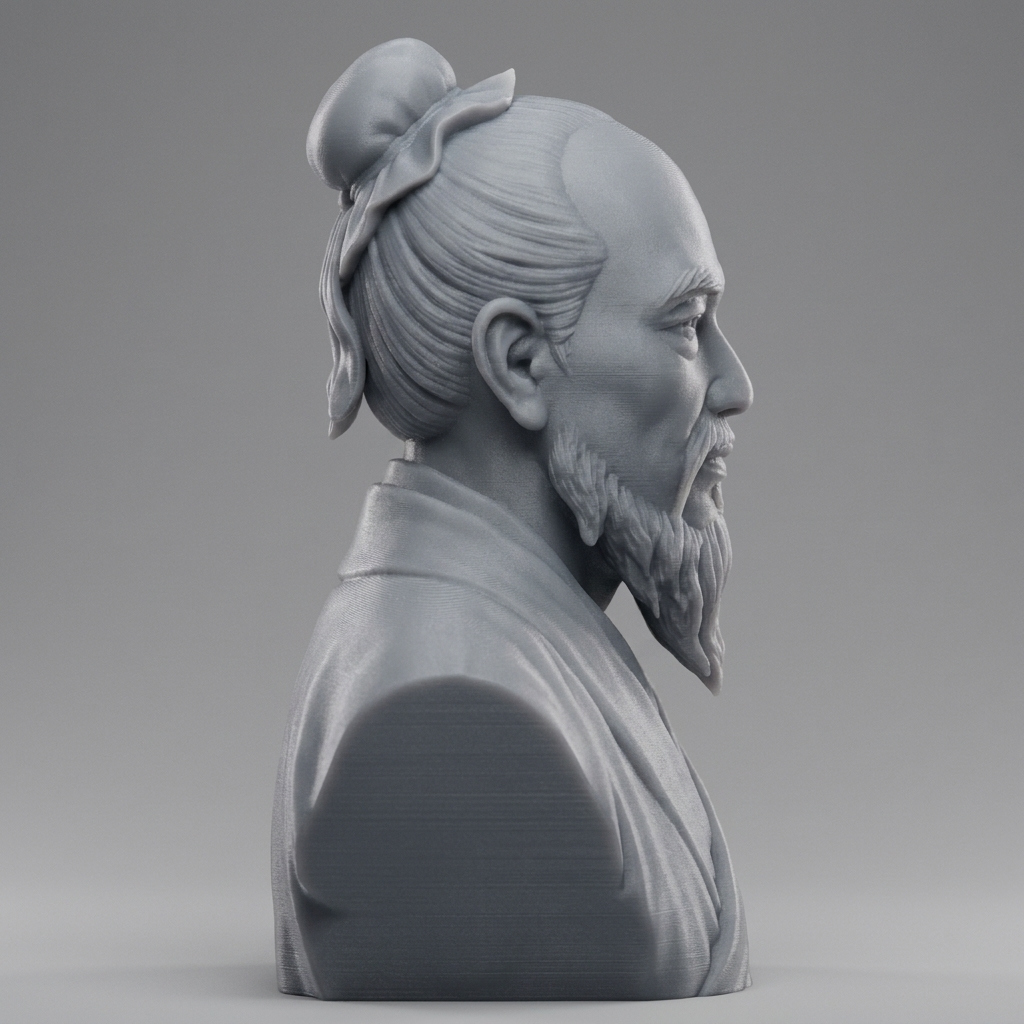 Sun Tzu 3D Printable Bust 3D Model