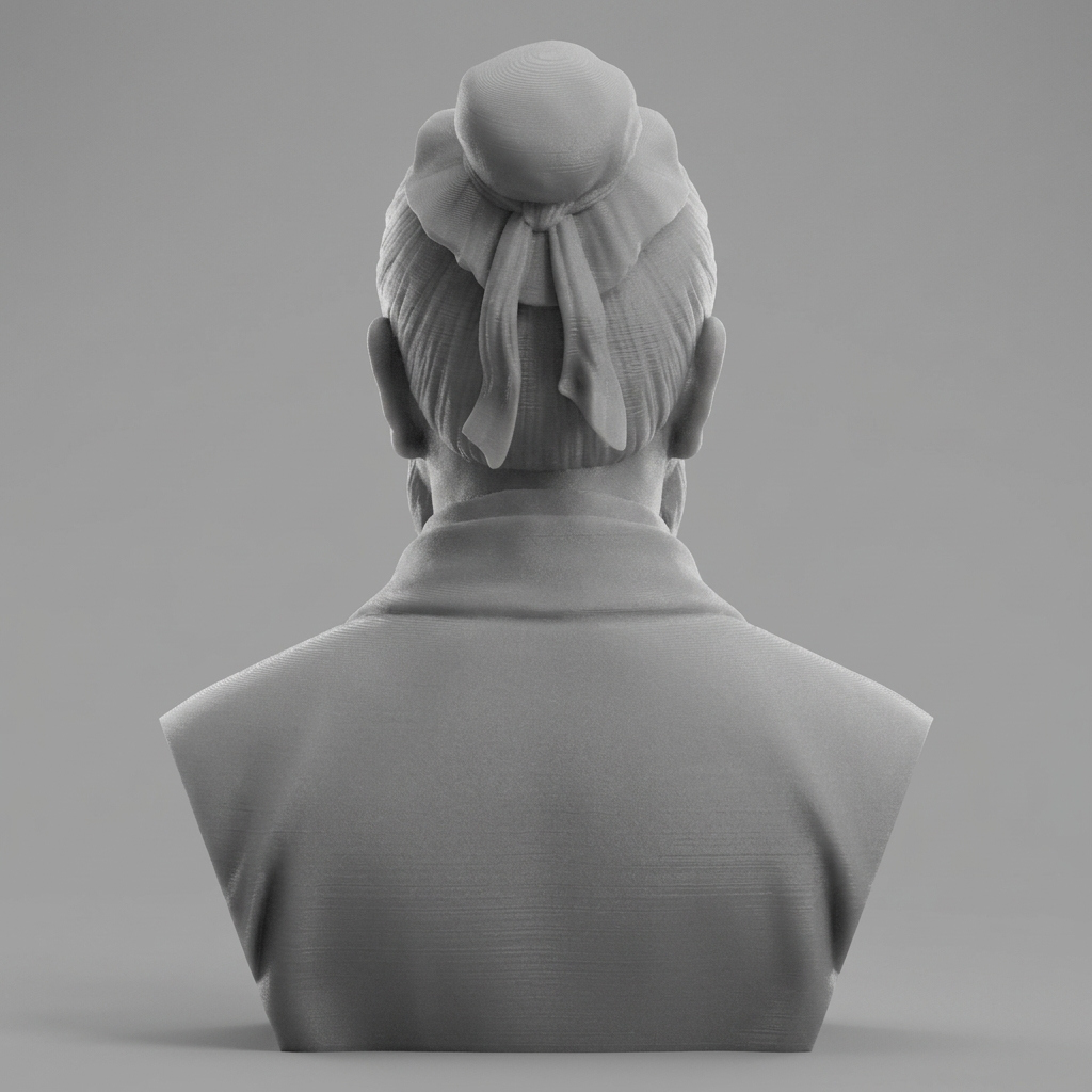 Sun Tzu 3D Printable Bust 3D Model