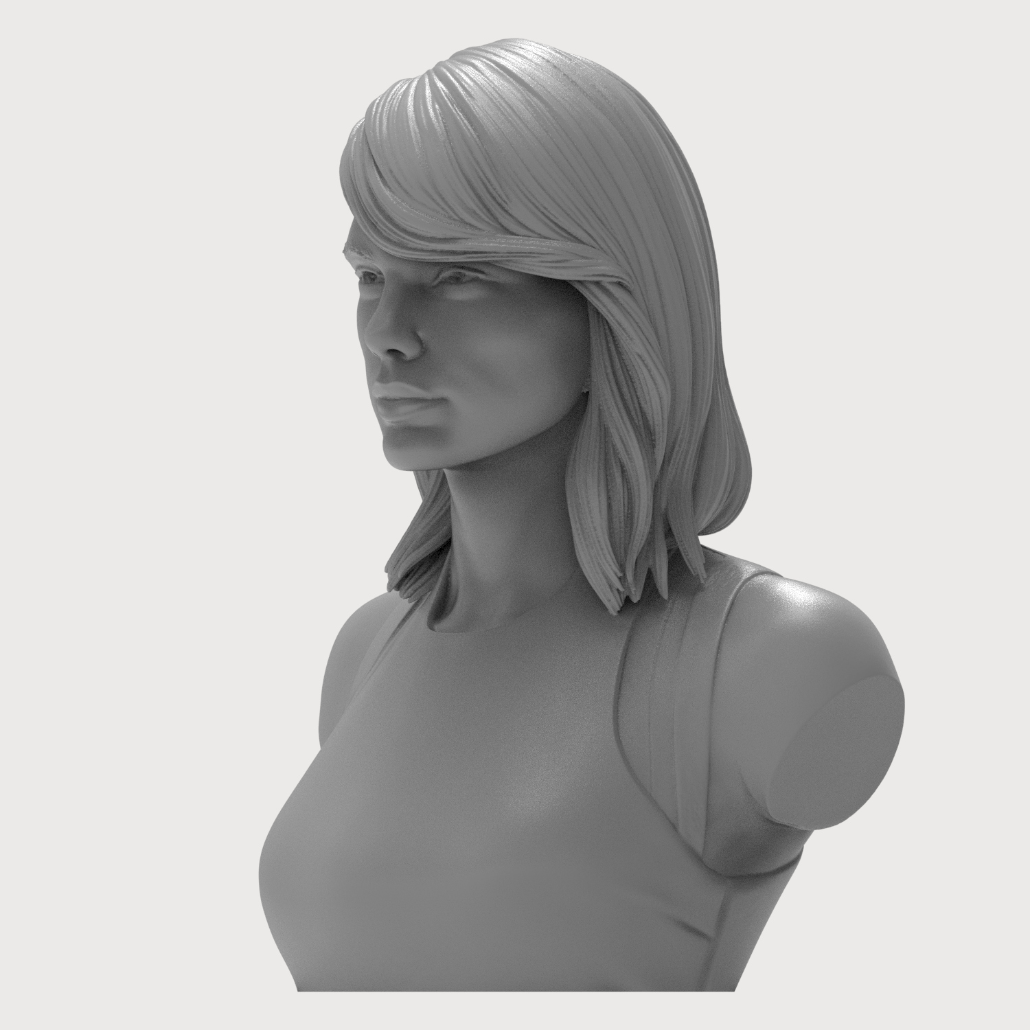 Taylor Swift 3D Printable Bust 3D Model