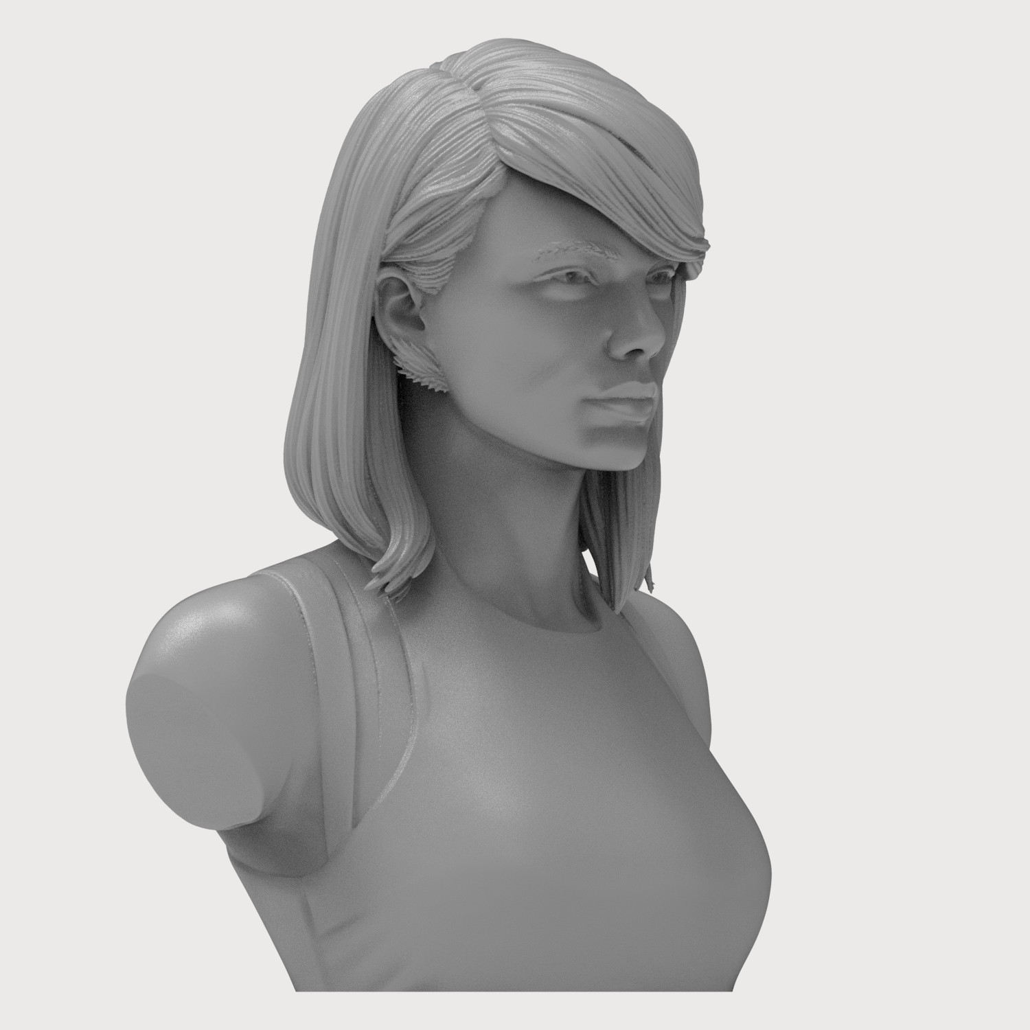 Taylor Swift 3D Printable Bust 3D Model