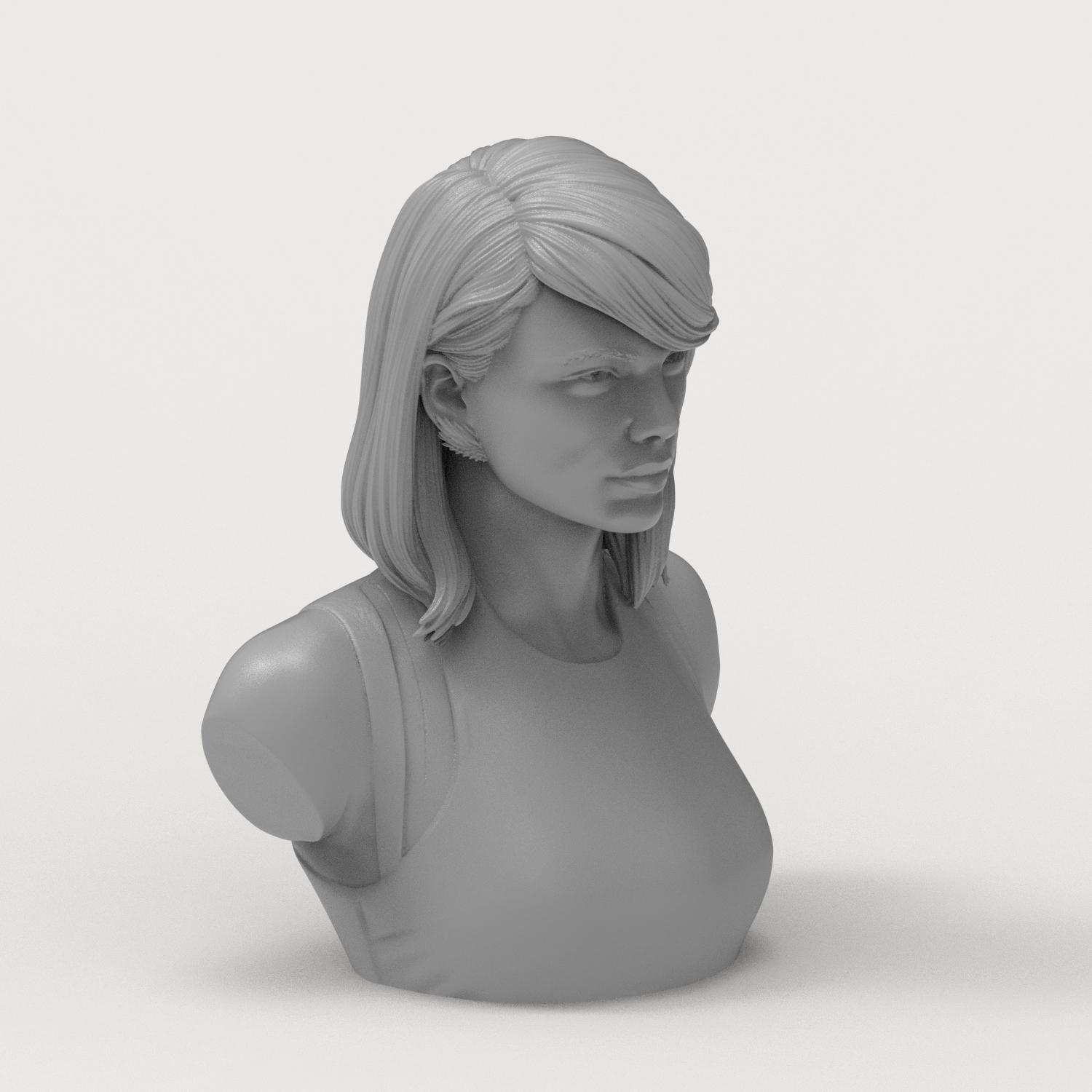 Taylor Swift 3D Printable Bust 3D Model