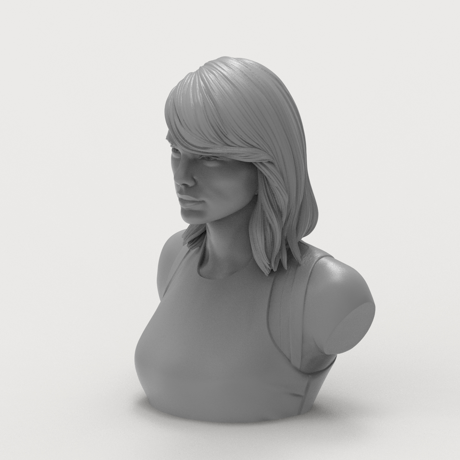 Taylor Swift 3D Printable Bust 3D Model