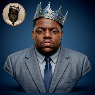 The Notorious B.I.G. 3D Printable Bust