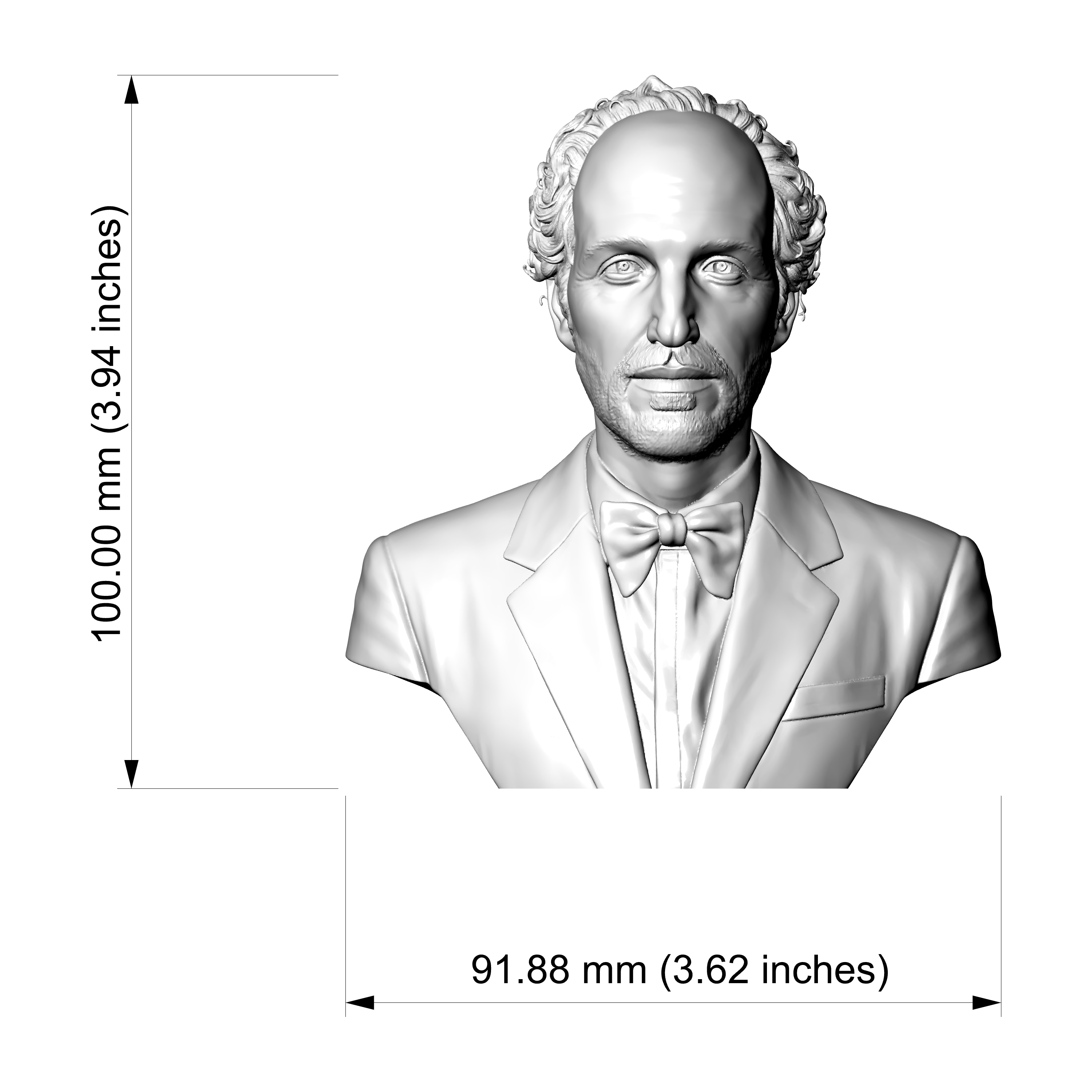 Thomas Bangalter Daft Punk 3D Printable Bust 3D Model