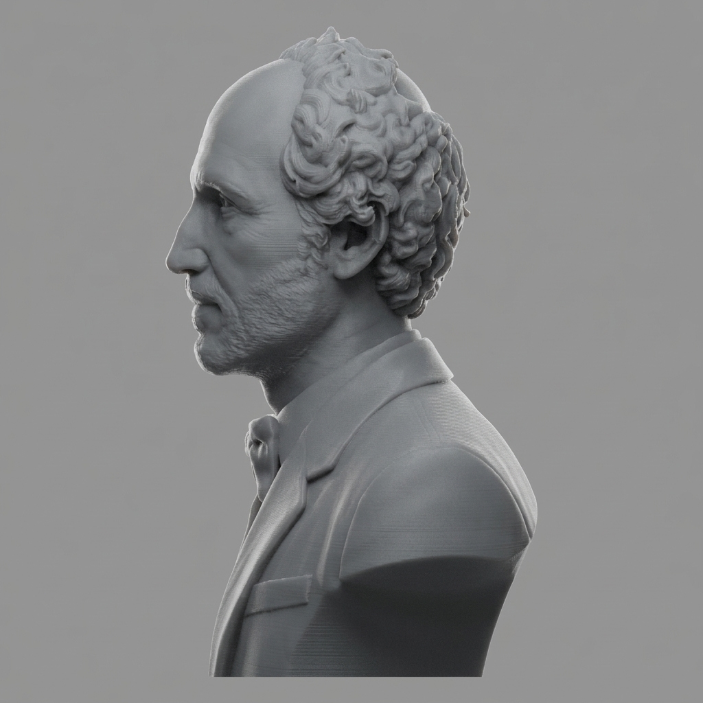 Thomas Bangalter Daft Punk 3D Printable Bust 3D Model
