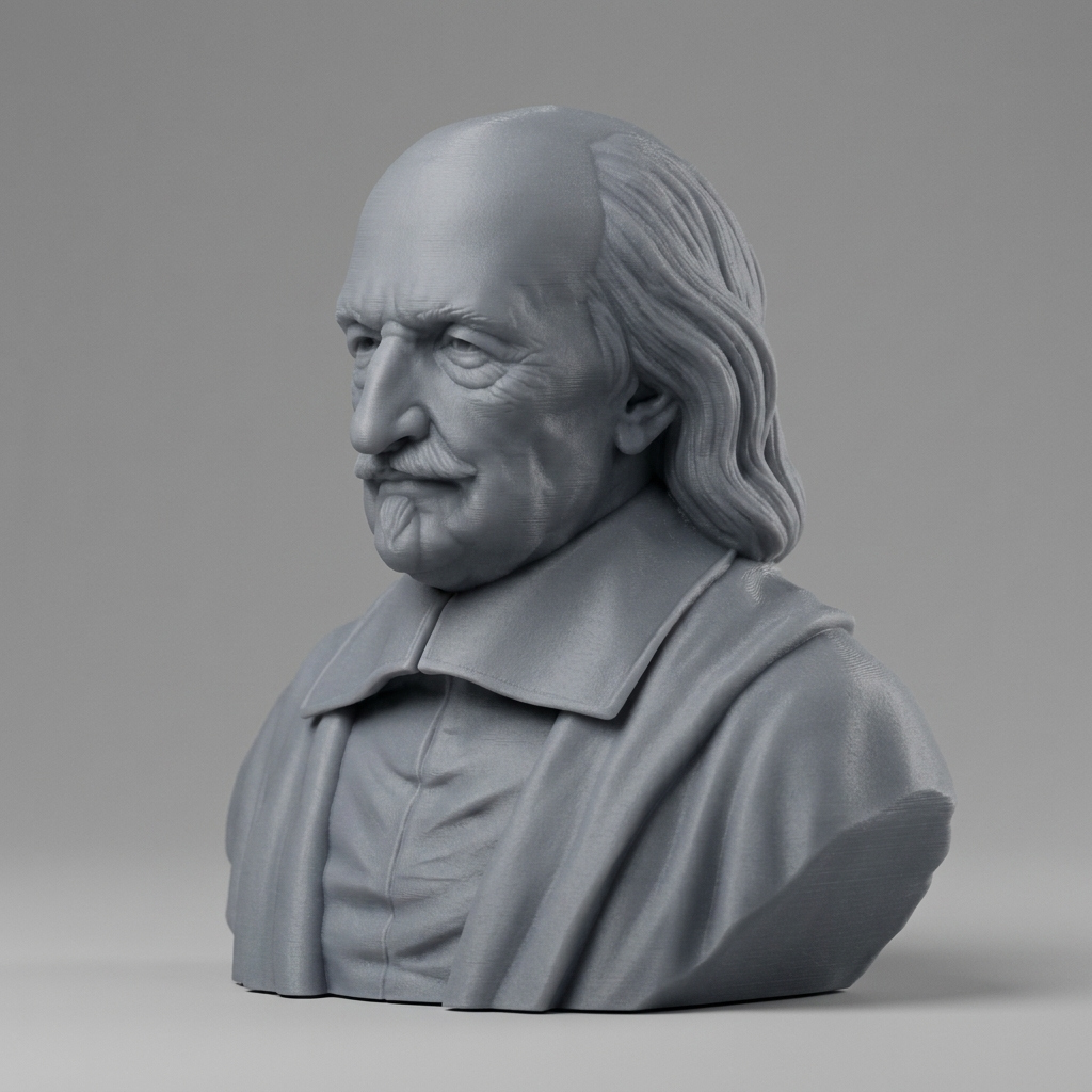 Thomas Hobbes Bust 3D Printable Model 3D Model