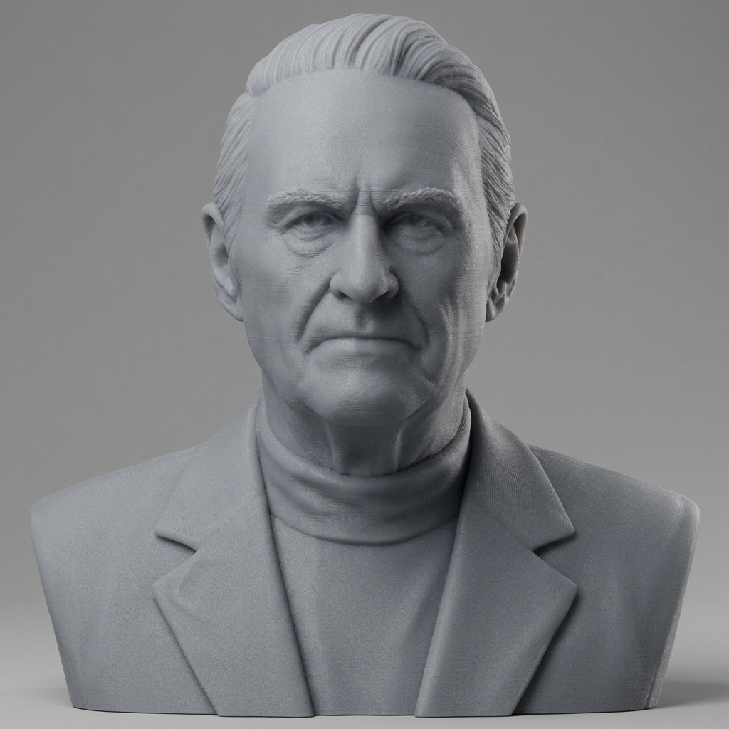 Thor Heyerdahl Explorer Bust 3D 3D Model