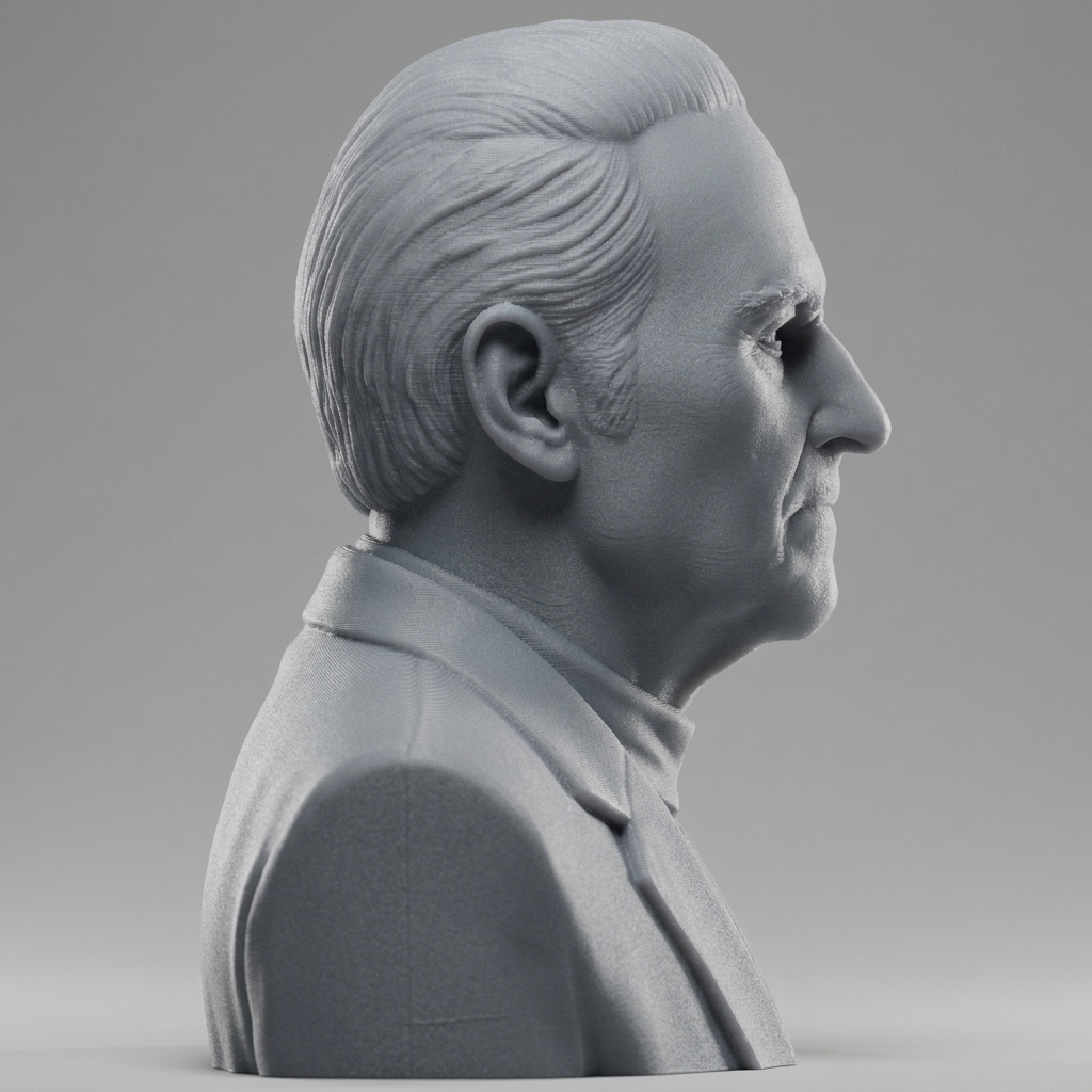 Thor Heyerdahl Explorer Bust 3D 3D Model