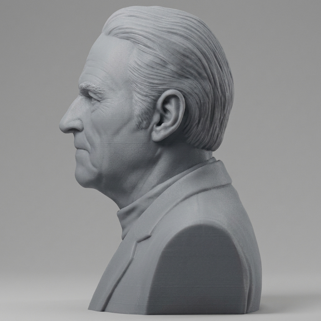 Thor Heyerdahl Explorer Bust 3D 3D Model