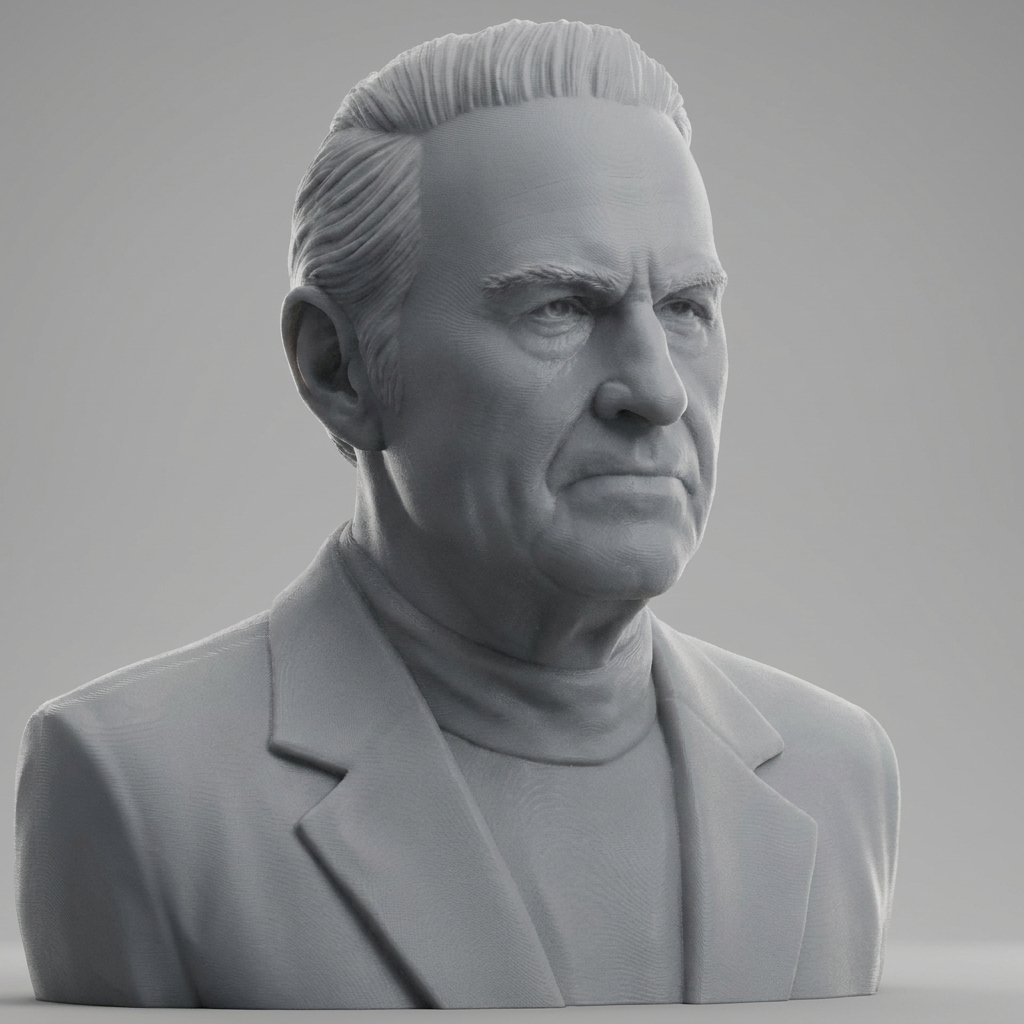 Thor Heyerdahl Explorer Bust 3D 3D Model