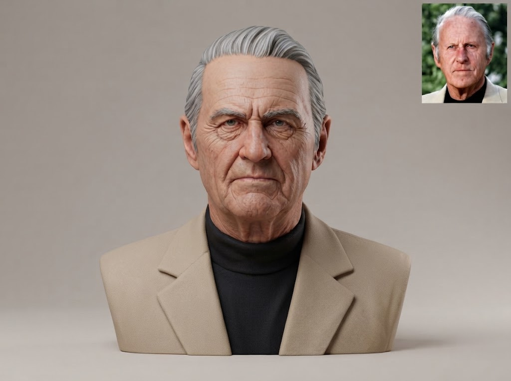 Thor Heyerdahl Explorer Bust 3D 3D Model