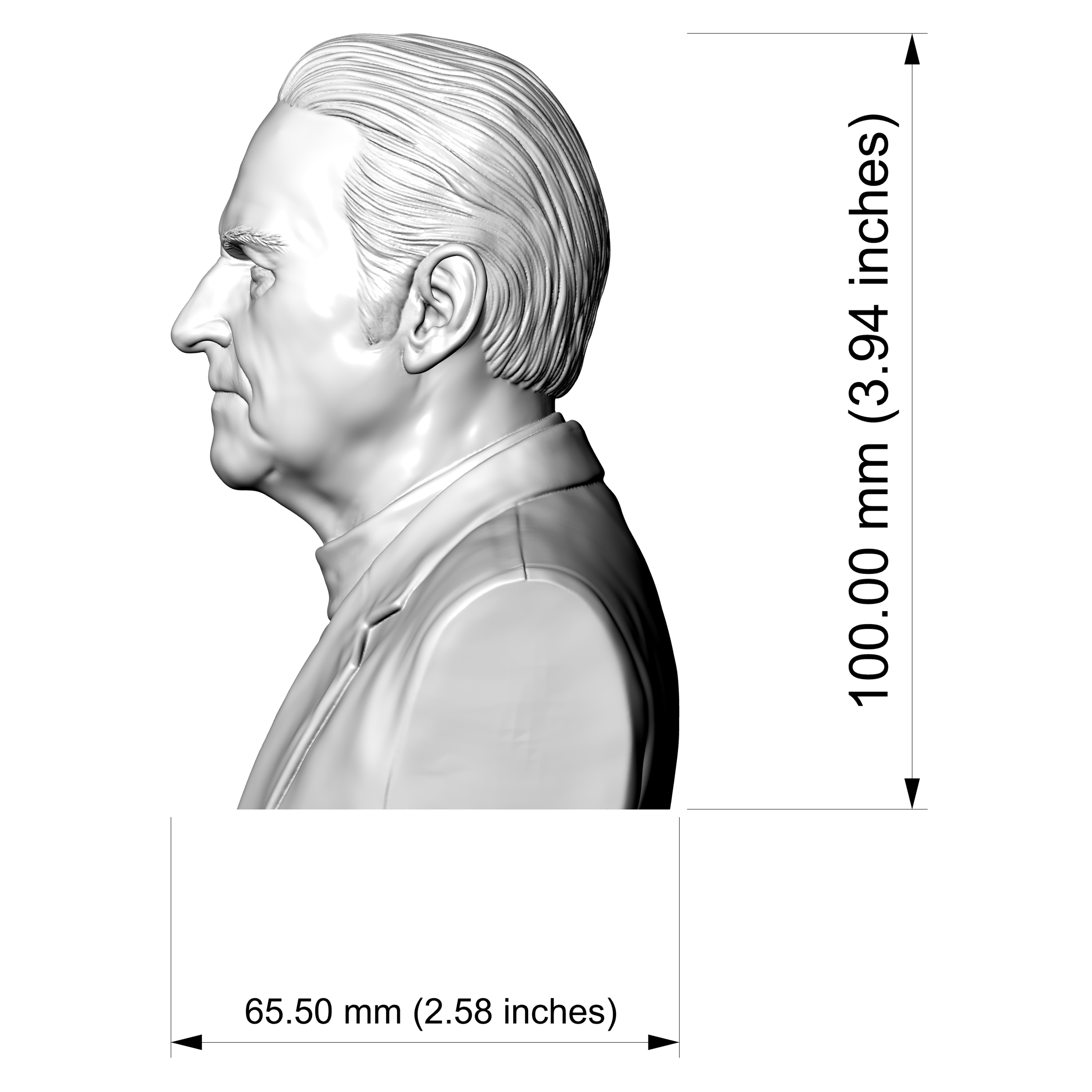 Thor Heyerdahl Explorer Bust 3D 3D Model