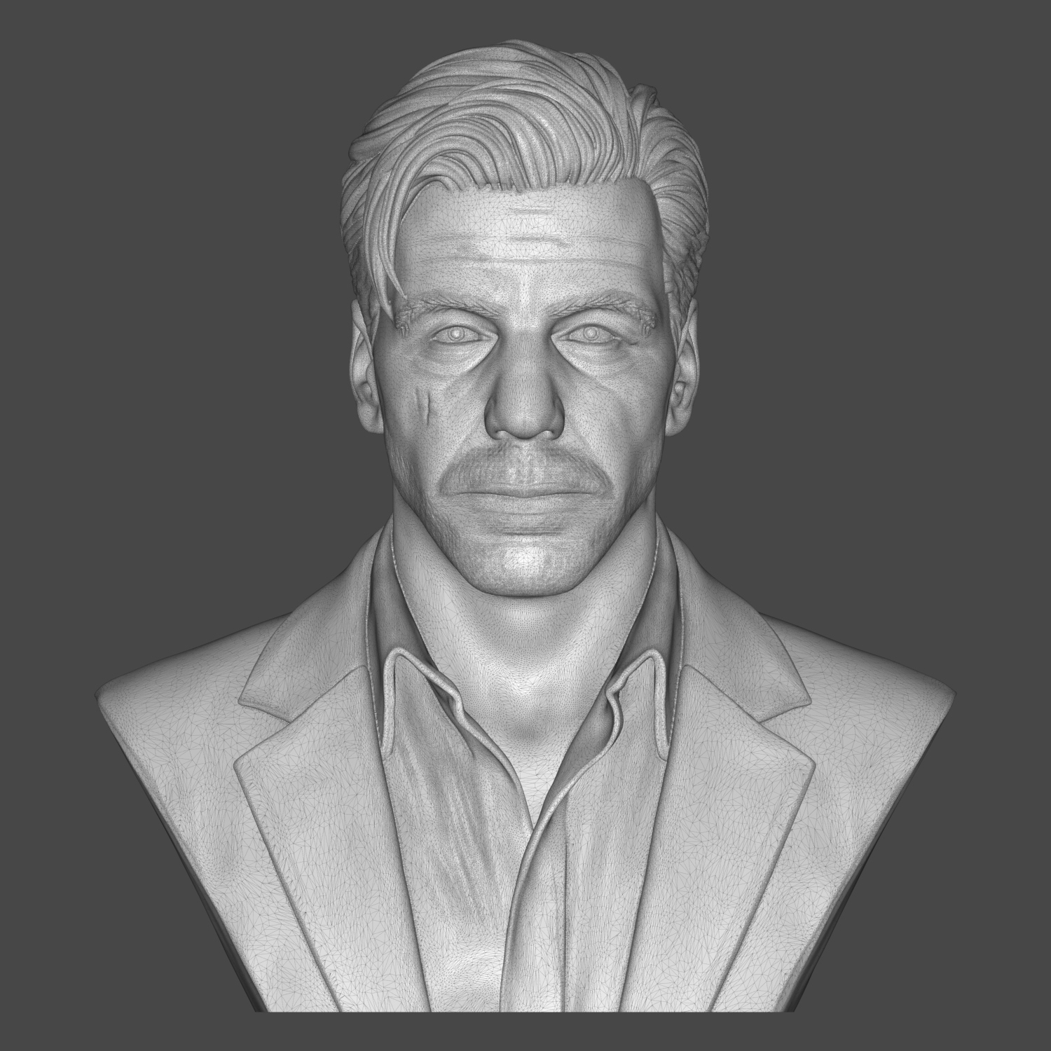 Till Lindemann 3D Printable Bust 3D Model