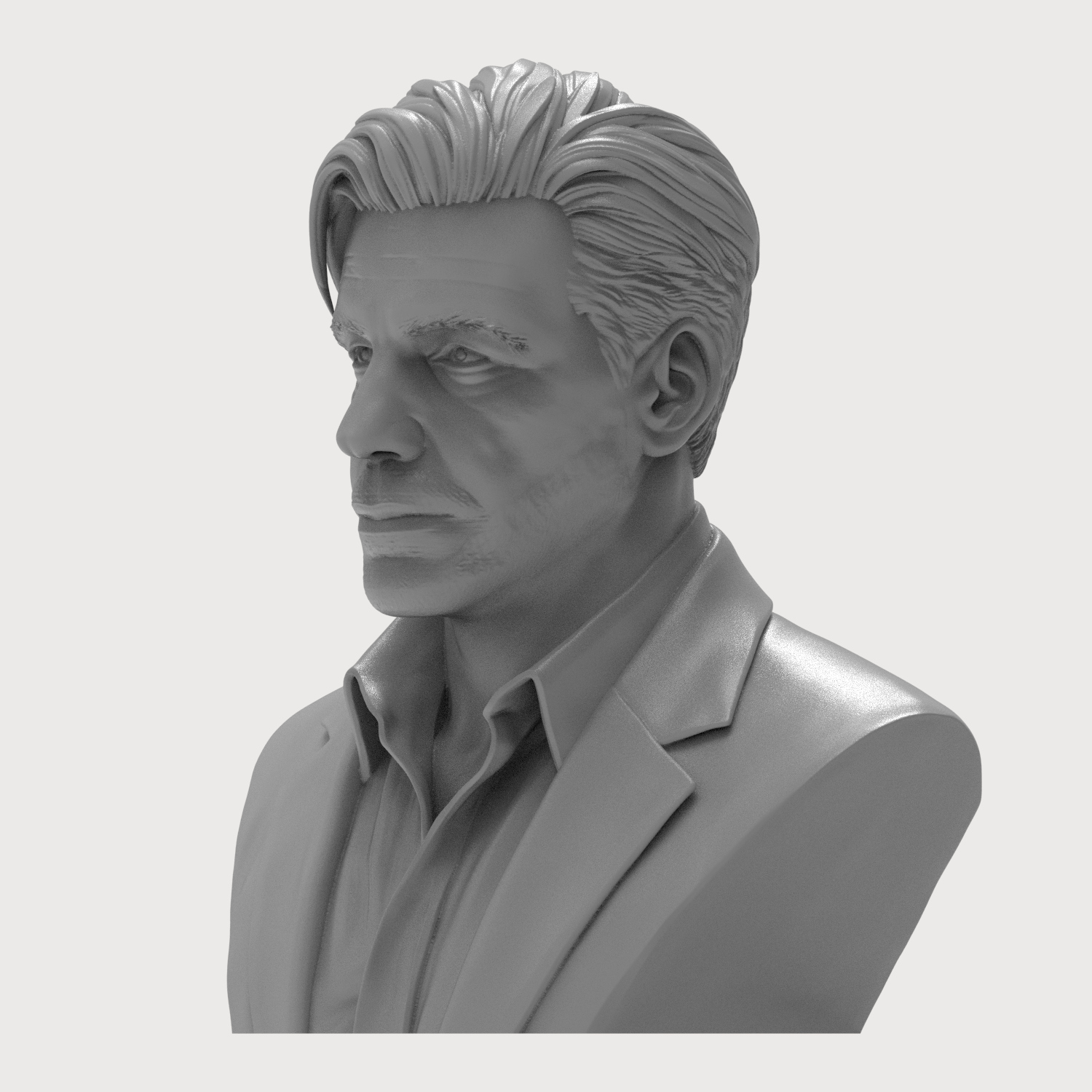 Till Lindemann 3D Printable Bust 3D Model