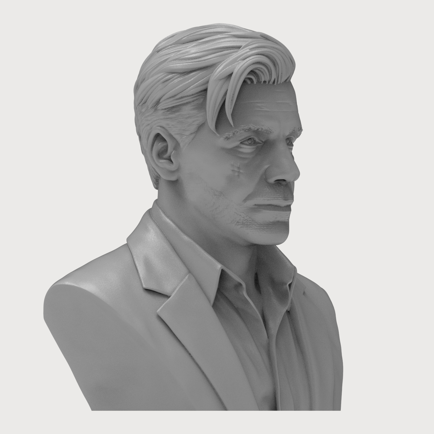 Till Lindemann 3D Printable Bust 3D Model