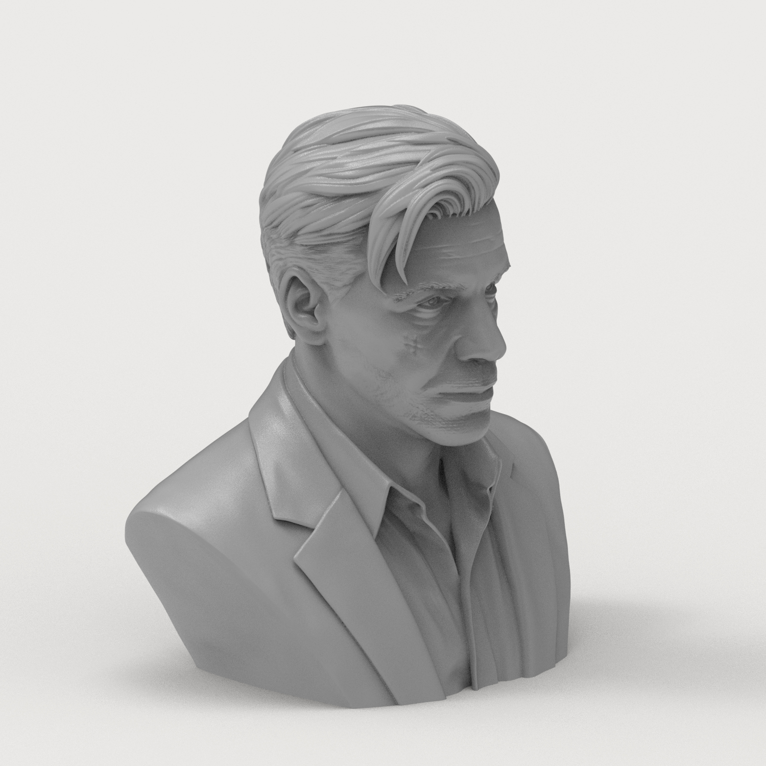 Till Lindemann 3D Printable Bust 3D Model