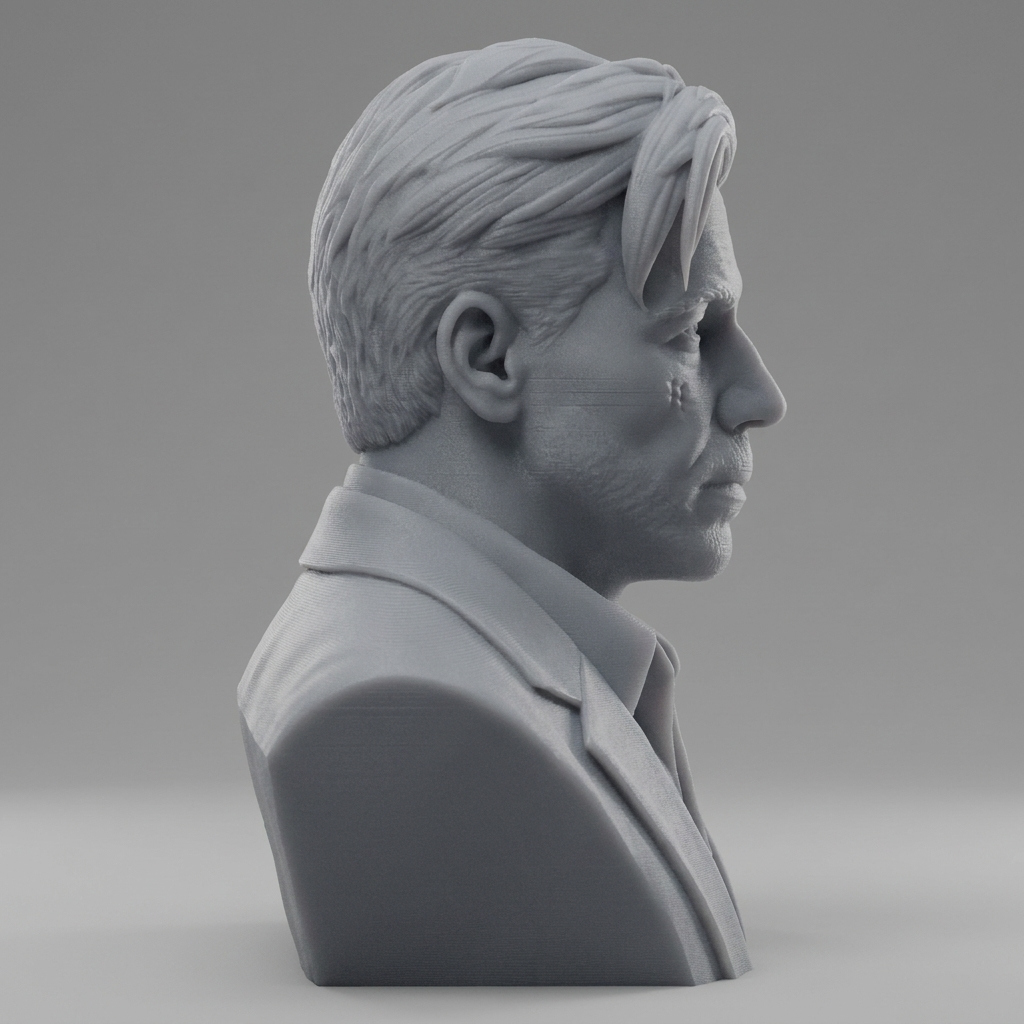 Till Lindemann 3D Printable Bust 3D Model