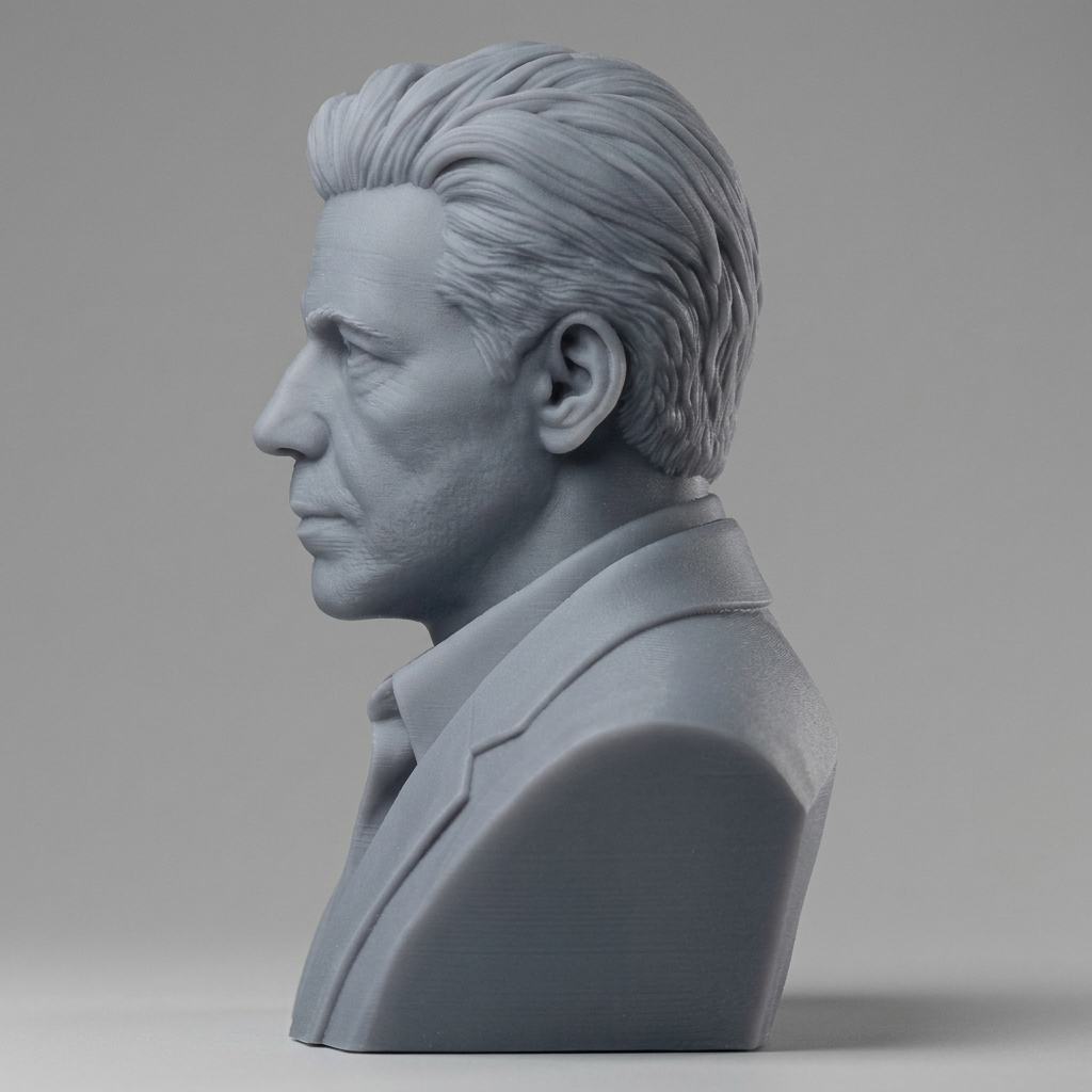 Till Lindemann 3D Printable Bust 3D Model