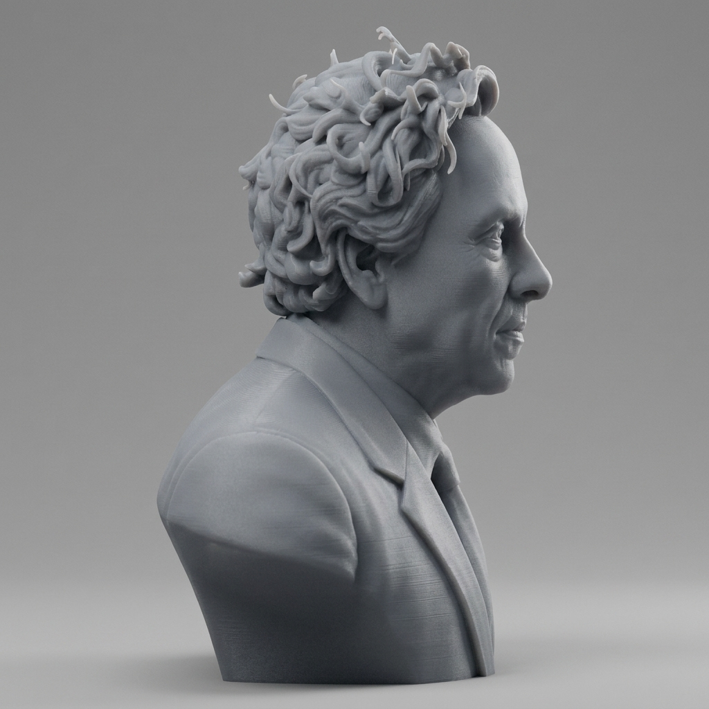 Tim Burton Bust 3D Printable Model 3D Model