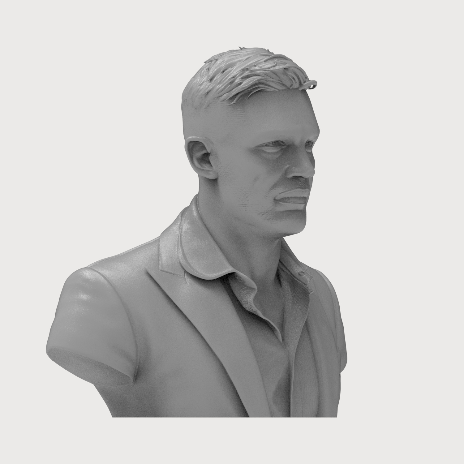 Tom Hardy 3D Printable Bust 3D Model