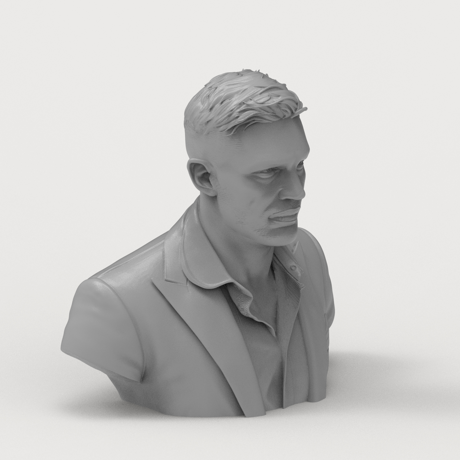Tom Hardy 3D Printable Bust 3D Model