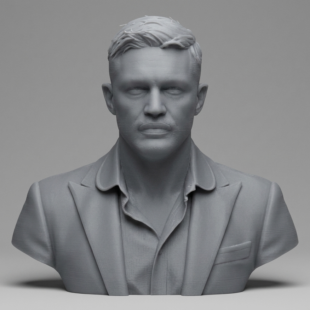 Tom Hardy 3D Printable Bust 3D Model