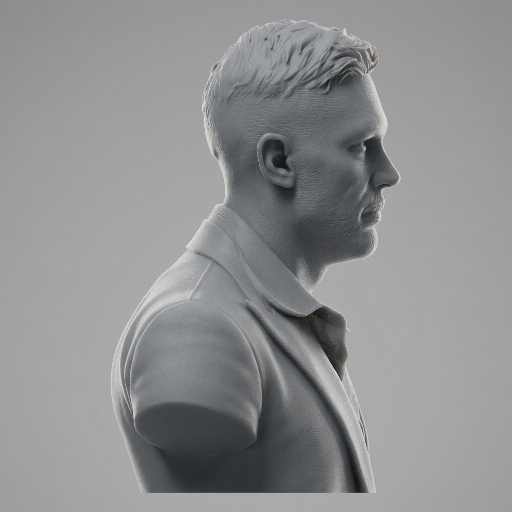 Tom Hardy 3D Printable Bust 3D Model