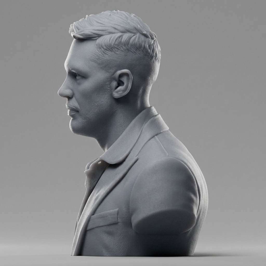 Tom Hardy 3D Printable Bust 3D Model