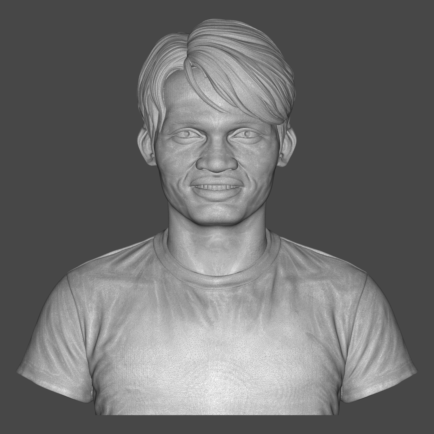 Tony Jaa Portrait Bust 3D Printable 3D Model
