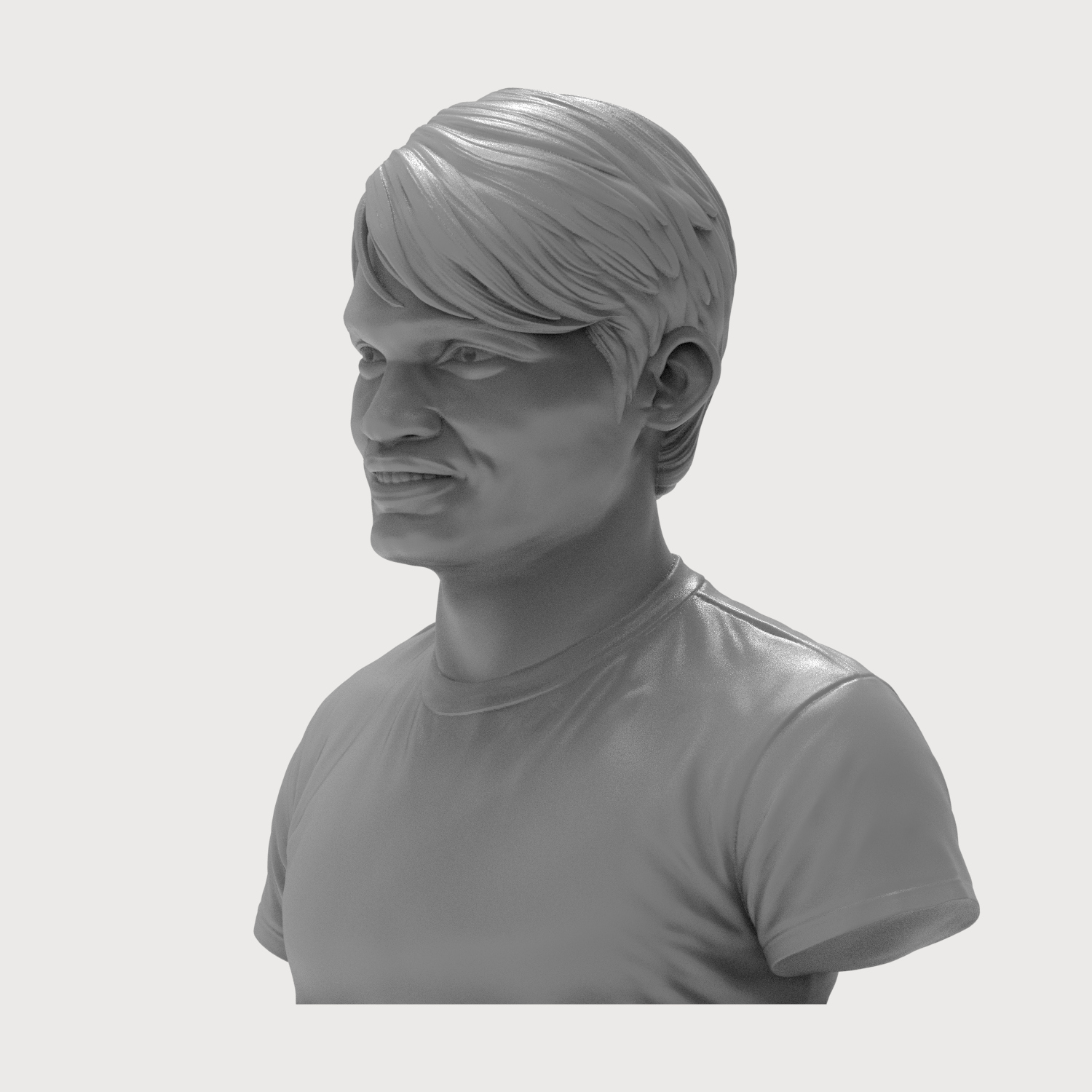 Tony Jaa Portrait Bust 3D Printable 3D Model