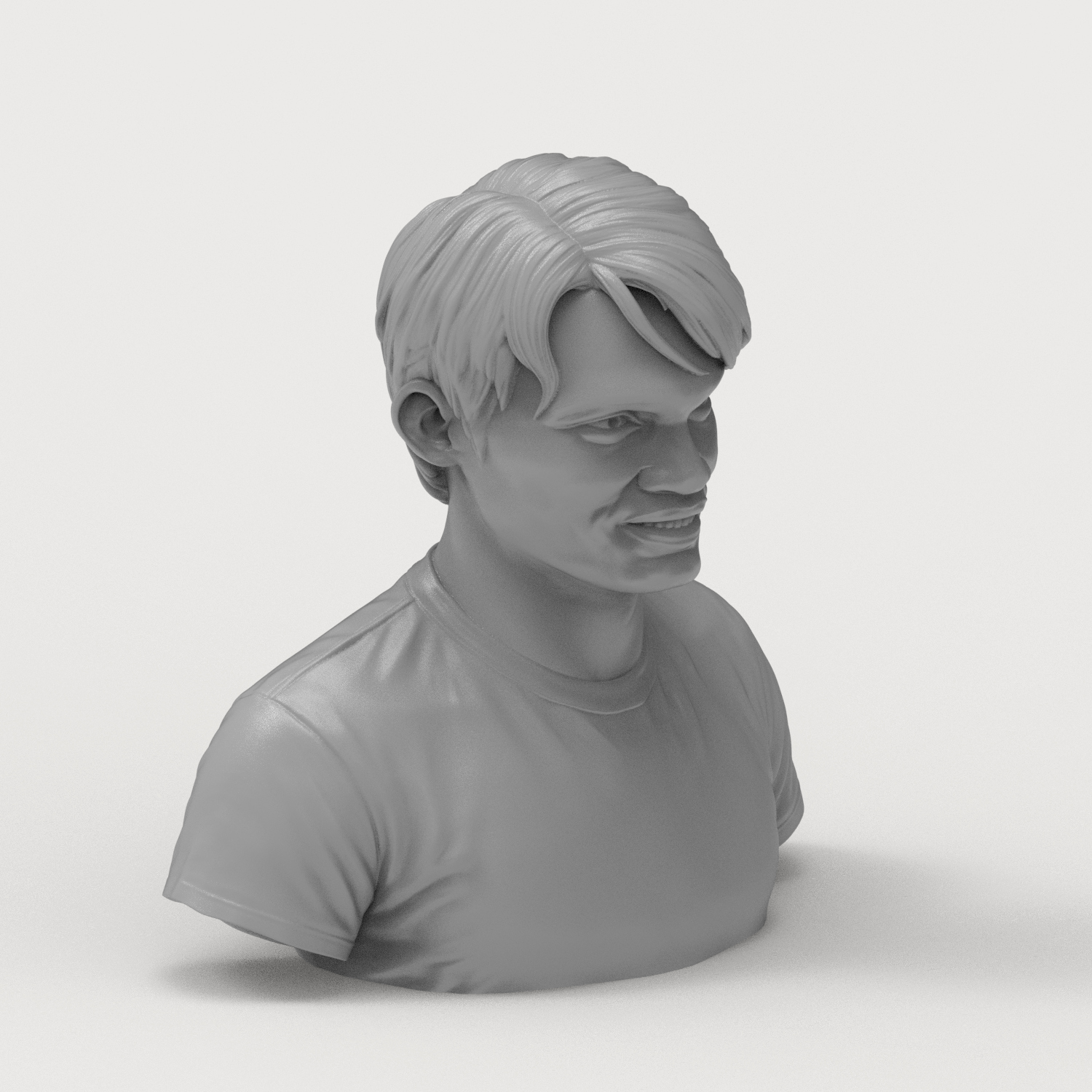 Tony Jaa Portrait Bust 3D Printable 3D Model