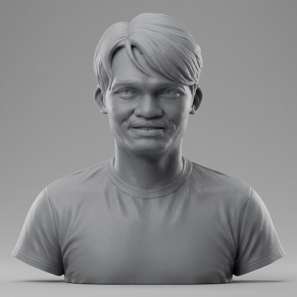 Tony Jaa Portrait Bust 3D Printable 3D Model