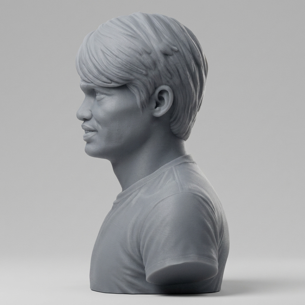 Tony Jaa Portrait Bust 3D Printable 3D Model