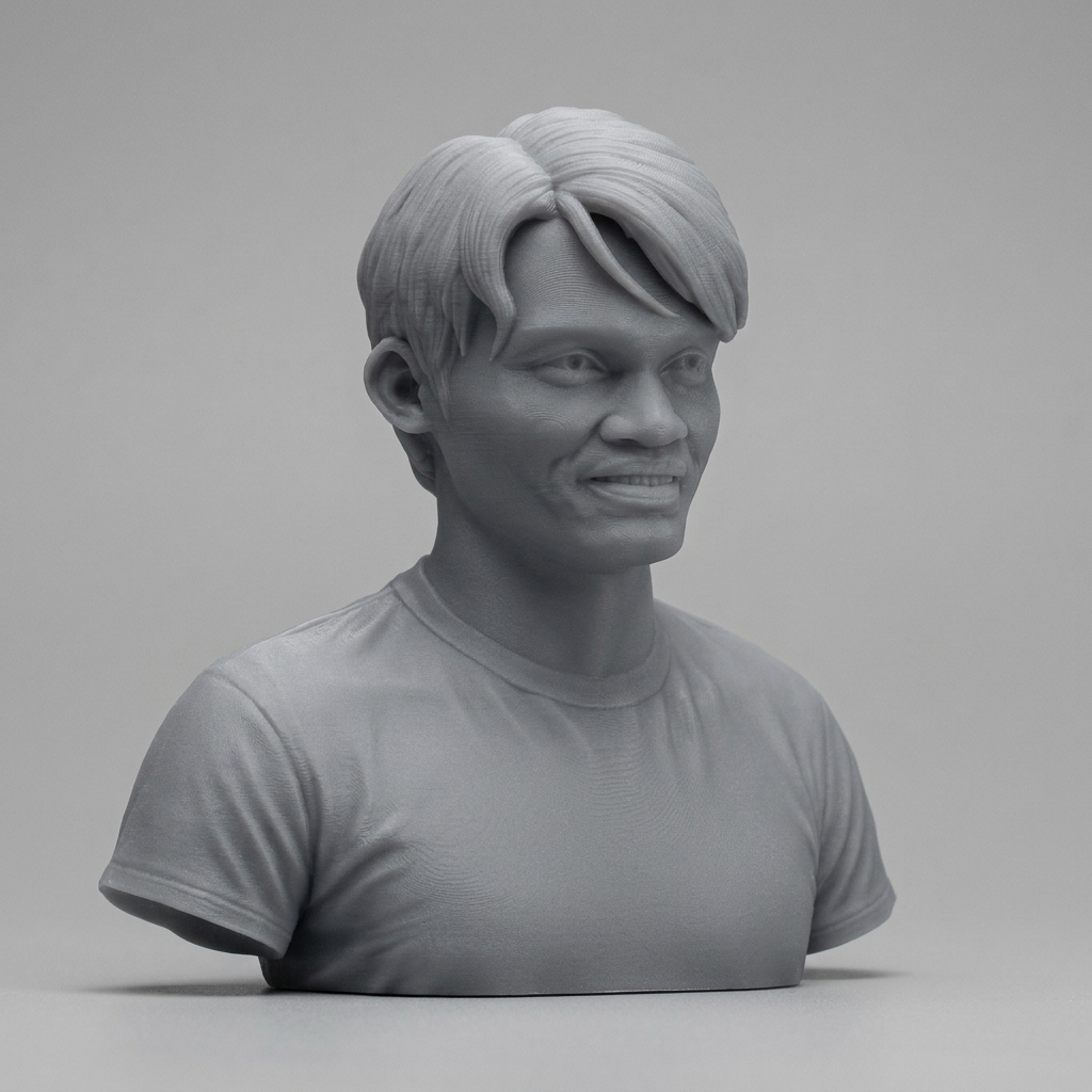 Tony Jaa Portrait Bust 3D Printable 3D Model